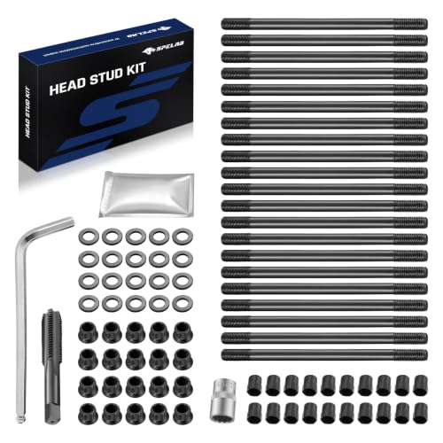 SPELAB 6.0L Head Stud Replacement Kit Cylinder Head Stud Assembly Kit