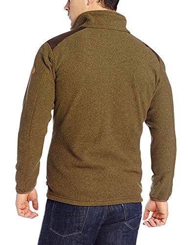 Fjällräven Herren Fleecejacke Sten, Dark Olive, XL, 81765-633