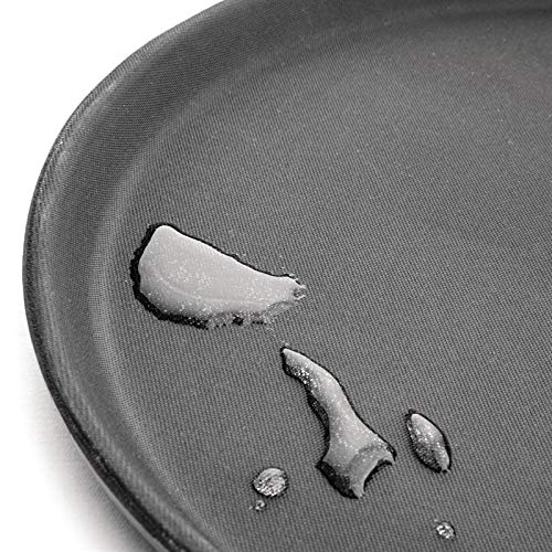 Lot 6 Plateaux De Service Ronds Noirs Antidérapants 40 Cm – Polypropylène Robuste – Bar, Restaurant, Brasserie, Café
