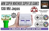 Mini Super Nintendo com 93 mil jogos 2 controles - Super 3D Games