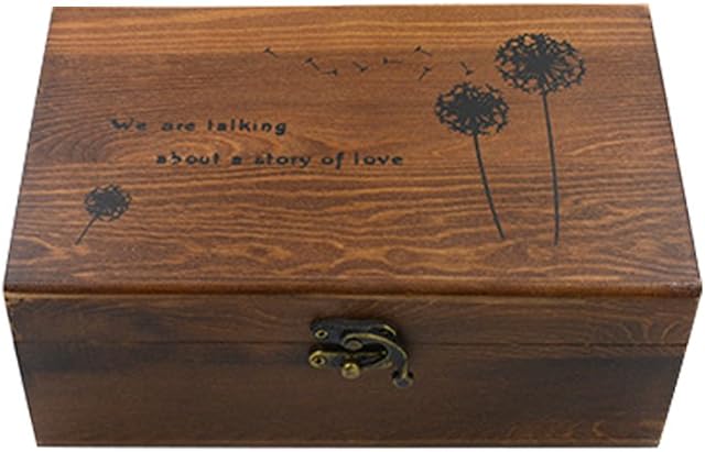 Wooden Sewing Box with Sewing Repair Tool Kit Carrying Case and Accessories