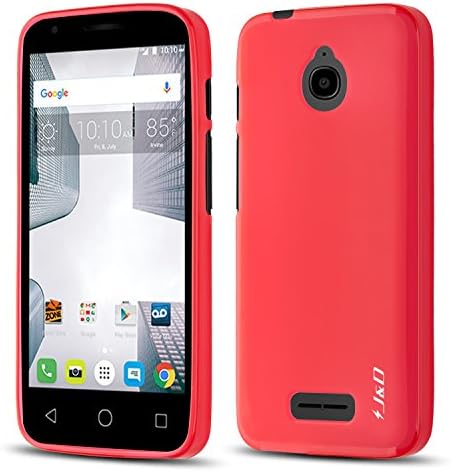 J&D Case Compatible for Alcatel Ideal Case, [Drop Protection] [Slim Cushion] Shock Resistant Protective TPU Slim Case for Alcatel Ideal Bumper Case - [Not for Alcatel Ideal Xcite] - Blue