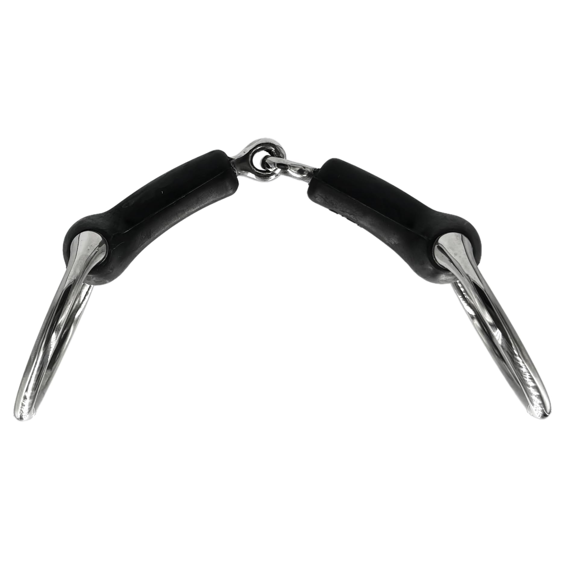 ES0234 Gebiss Olivenkopfgebiss Olivenkopftrense Einfach Gebrochen mit Gummi aus Edelstahl Gebissstärke 20 mm (12.5 cm)