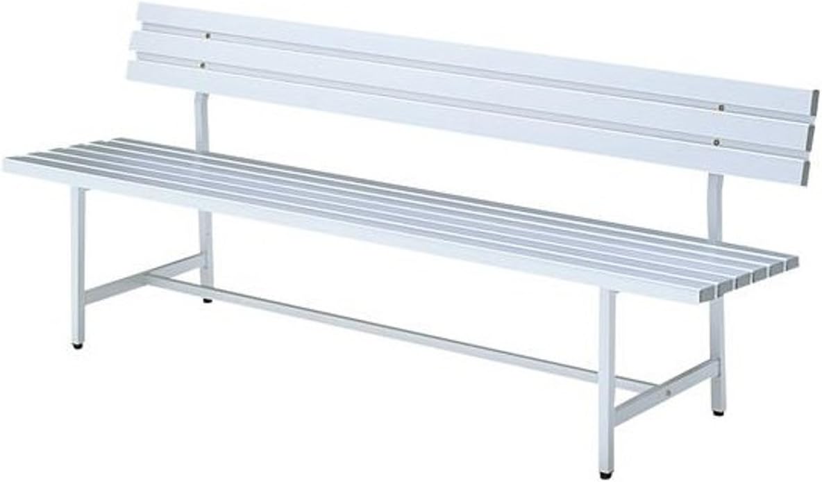 Amazon ベンチ 屋外 180cm 3人掛け アルミ アウトドア 業務用 背付き ガーデンチェア・ベンチ