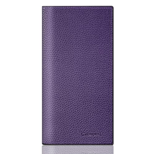 Image of CASMONAL Checkbook Cover for Women & Men, PU Leather Wallet RFID Blocking