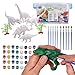 Price comparison product image THE TWIDDLERS - 3D Dinosaur Kids Painting Set - DIY Arts & Crafts Paint Your Own Kit