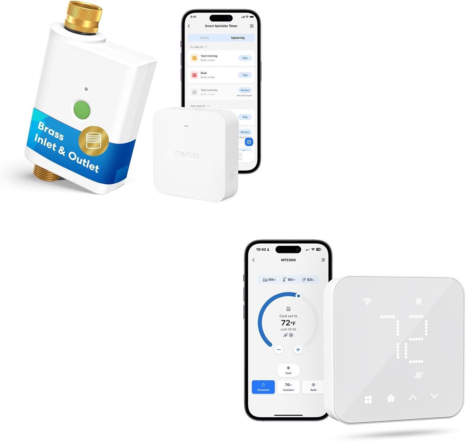 Matter Smart Thermostat and Smart Water Timer