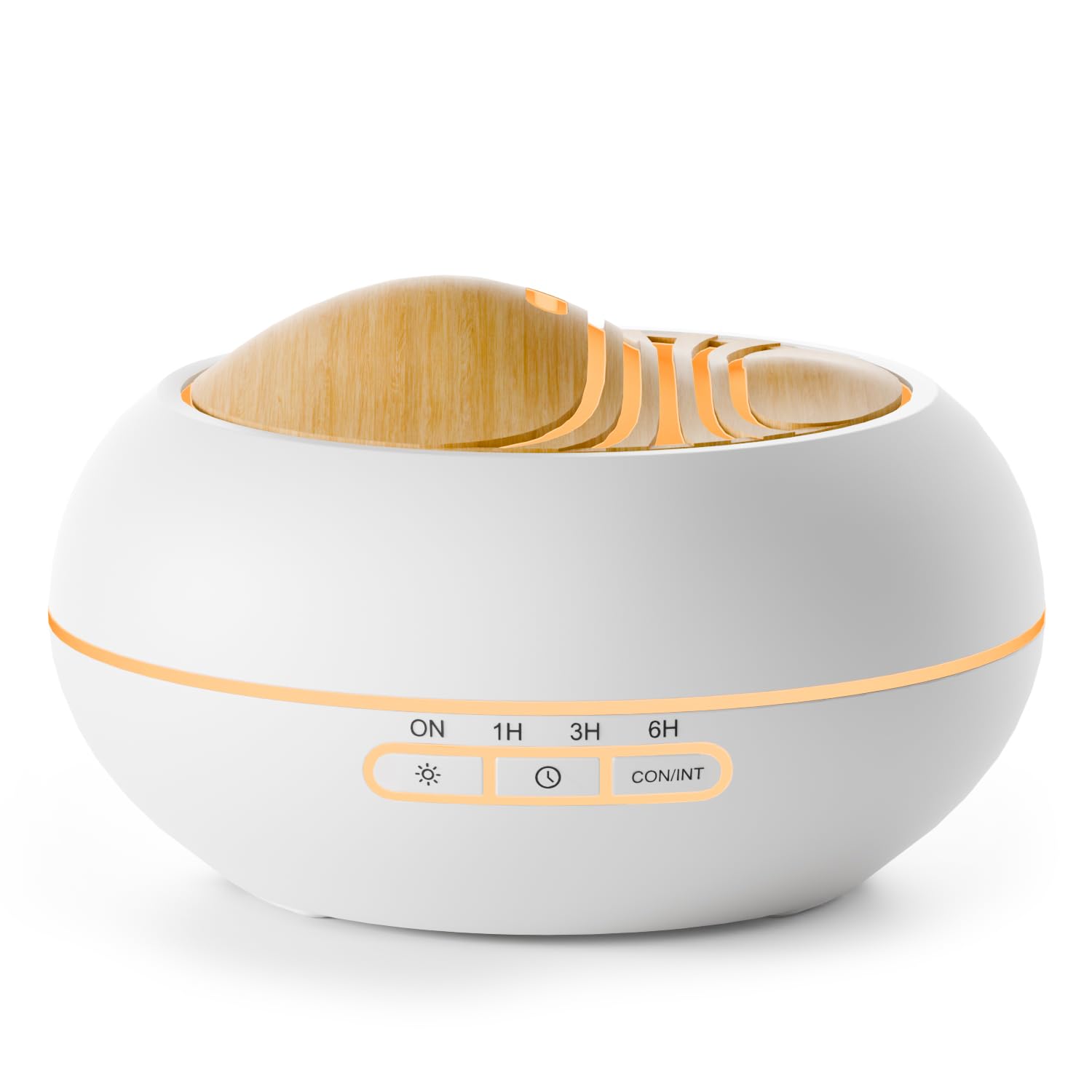 SALKING Diffuseur Huiles Essentielles 400ml, Diffuseur Parfum Maison 7 LED, Humidificateur d'air Chambre Ultrasonique sans BPA, Diffuseur d'Arômes pour la Maison et Le Bureau, Blanc