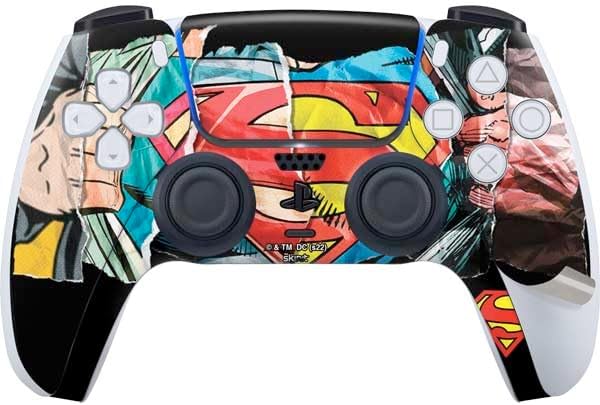Skinit Decal Gaming Skin Compatible with PS5 Pro Bundle - Officially Licensed DC Comics Superman Shield Design