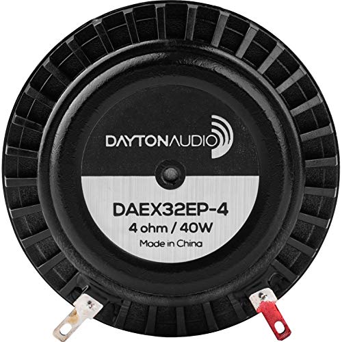 Dayton Audio Daex32Ep-4 Thruster 32Mm Sound Exciter - 40 Watts Rms 4 Ohm Imepedance - Audio Transducer - Turn Any Surface Into A Speaker System - For Large And Rigid Surfaces #TOP3