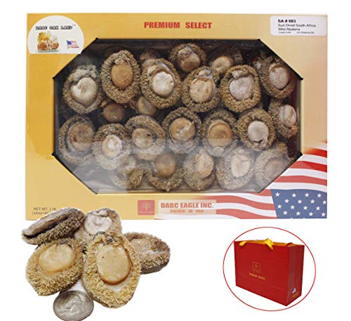 Dol Dried 16Oz=453G Abalone Baoyu From South Africa,Dried Seafood Jerky & Dried Meats 南非野生鮑魚 40~50Pcs/16Oz S# #TOP18