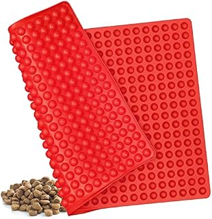 Silicone Baking Mat Pet Treat Mould Heat Resistant Baking Cooking Mat Non Stick Puppy Food Moulds Hemisphere Baking Mould for Dog Biscuits, Chocolate