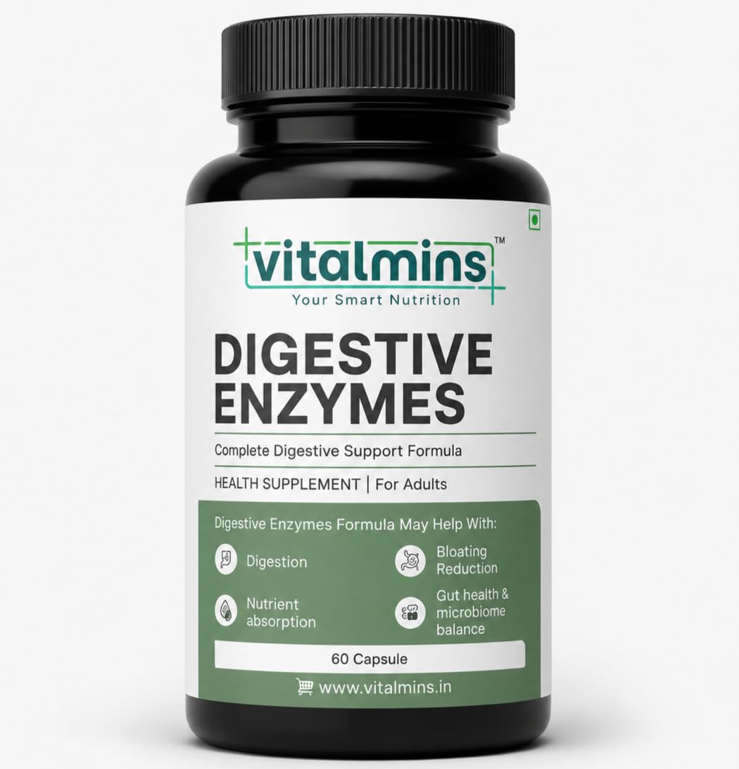 Digestive Enzymes Capsules, with Papain, Bromelain, Lipase, Inulin and Ginger Root Extract, 60 Capsules-image-40