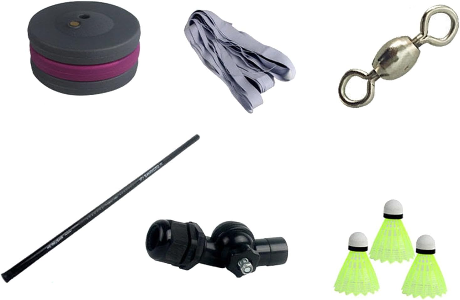 Colaxi Badminton Training Kit, Badminton Self Training Tool, Adjustable Height Self Study Tool, Trainer for Backyard