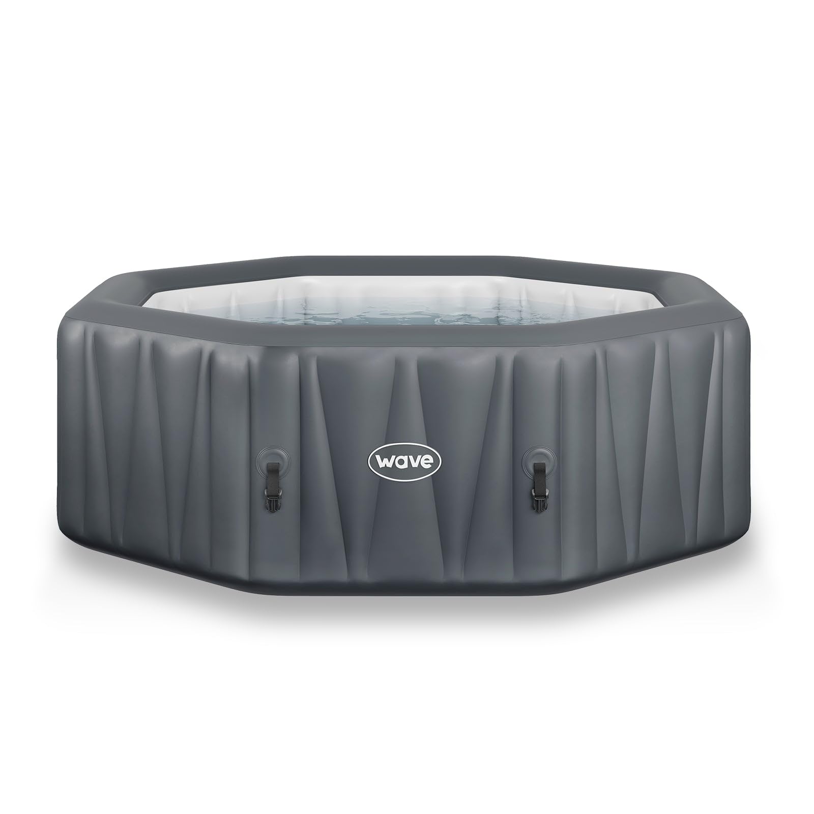 SPA Inflable Wave | Calentador ecológico Integrado | Sistema de Masaje Aquajet | Protección anticongelante | Configuración rápida de 15 Minutos (Aegean, 6 Personas | Gris Oscuro)