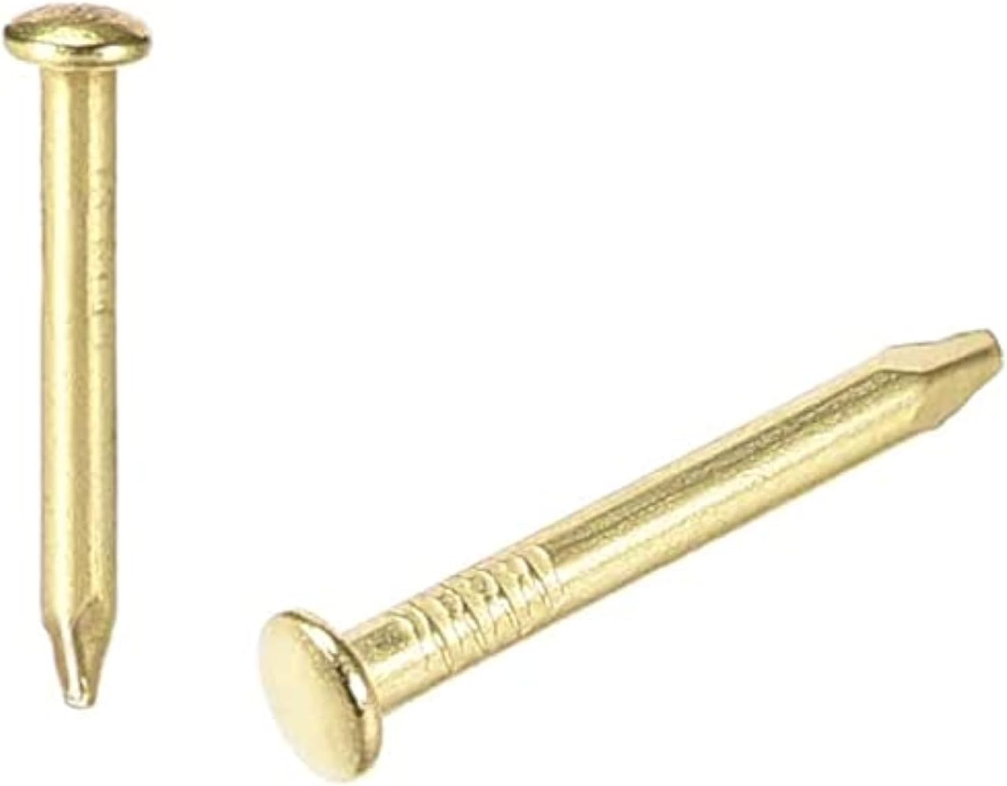 XYWHPGV Small Tiny Hardware Nails Iron 1.5X13mm(DXL) for DIY Decorative Wooden Boxes Accessories Gold Tone 200pcs(0383a 1c234 e1f59 c6b22 d8f76 5a6fa