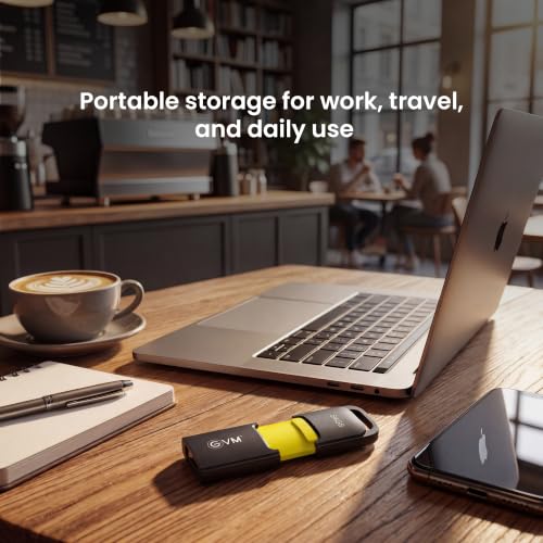 Image of EVM EnX 64GB USB 3.2 Gen 1 Flash Drive | Exceptional 120MB /s Read| Sturdy Premium Metal Body | Convenient Integrated Key Loop | Laptop Desktop Smart TV Car Stereo | 10 Years Warranty (ENX /64GB)