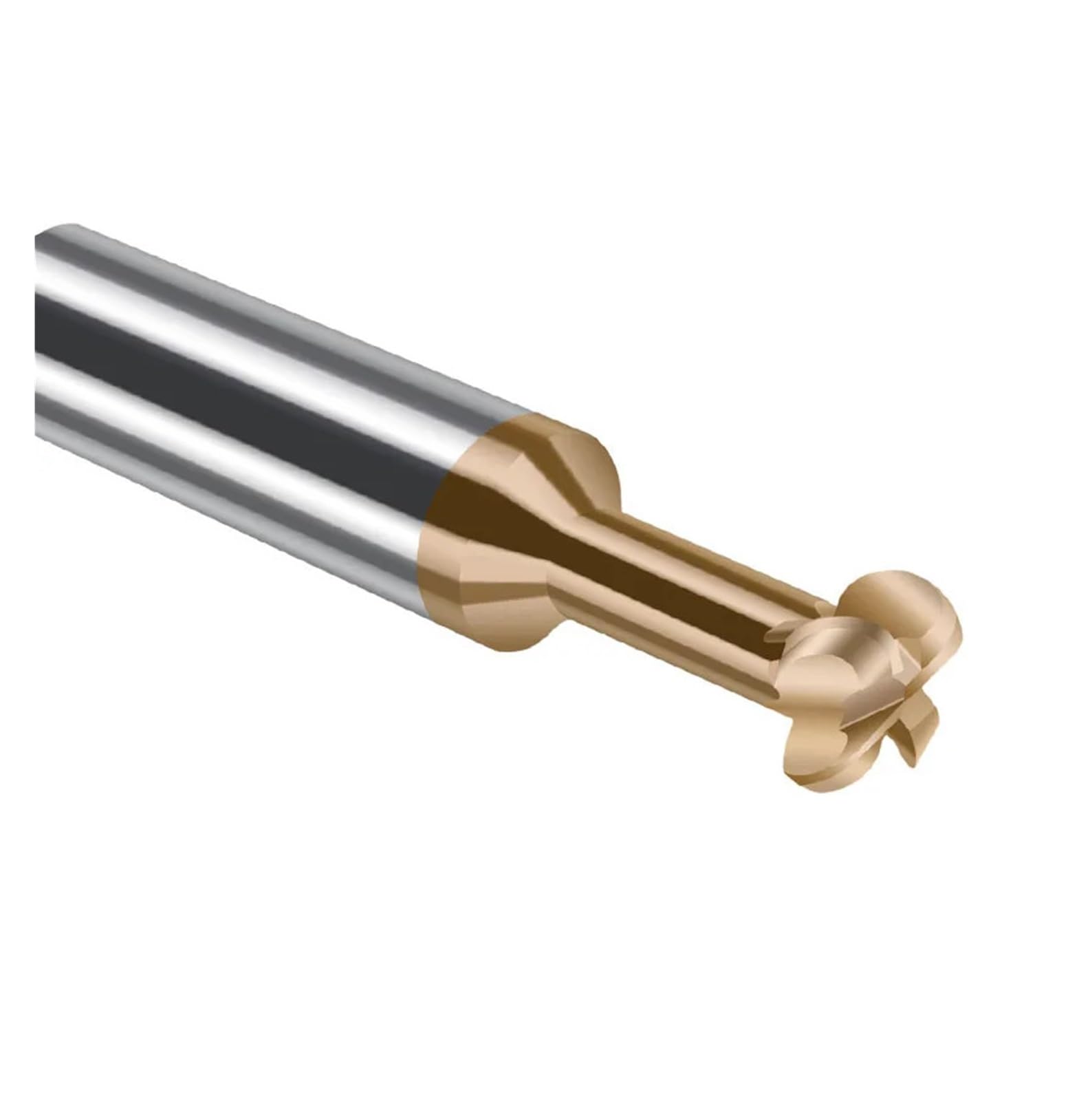 T-Schlitz Endmühle, HRC60-beschichtetes T-Nut-Radius-Schaftfräsen, 3 mm – 20 mm, Vollhartmetall, 1 Stück