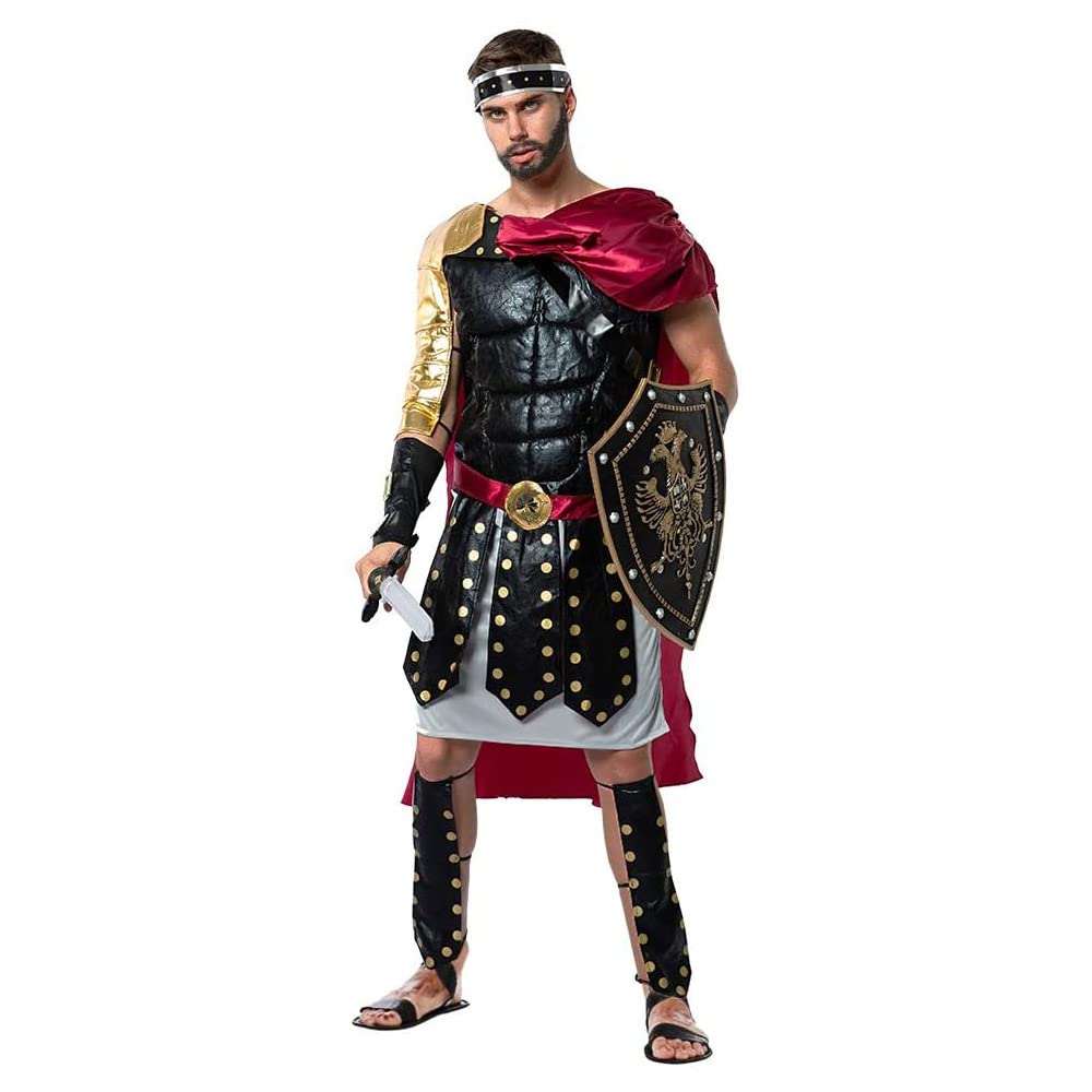 EraSpooky Disfraz De Cosplay De Guerrero Romano Adulto Traje de Gladiador Para Fiesta De Hombre Ropa Divertido De Halloween