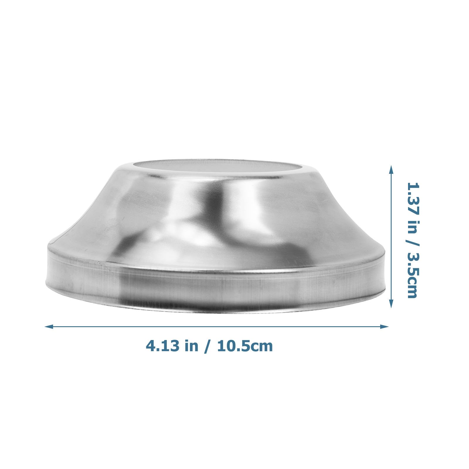 GALPADA Base de Columna de Barandilla Acero Inoxidable 6 Piezas, Cubierta Decorativa para Soporte de Barandilla, Faldón para Tubo Redondo Diámetro 51 Mm, Accesorio para Escaleras y Porche