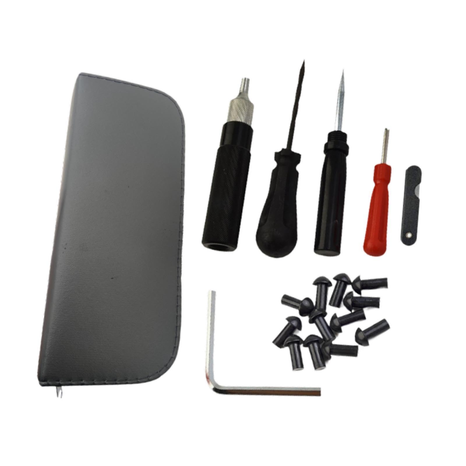 Juego de Herramientas para Reparar Pinchazos de Neumáticos de Coche, Fácil de Usar, Compacto, Versátil, Portátil, de, Accesorios para Aut