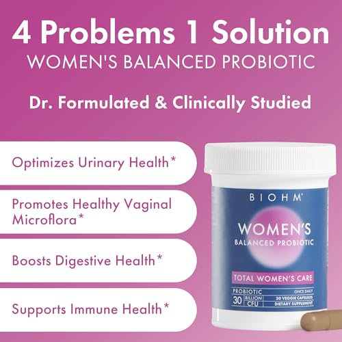 Image of BIOHM Women's Probiotics 30B CFU & Super Greens /Kids Berry Blast Bundle: Gut & Overall Health Support, 9 Strains, 30-Day Supply, Rich in Antioxidants