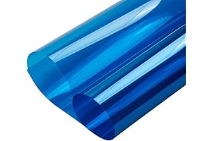 HOHOFILM Blue Film for Windows - Clear Decorative Glass Tint for Sun...