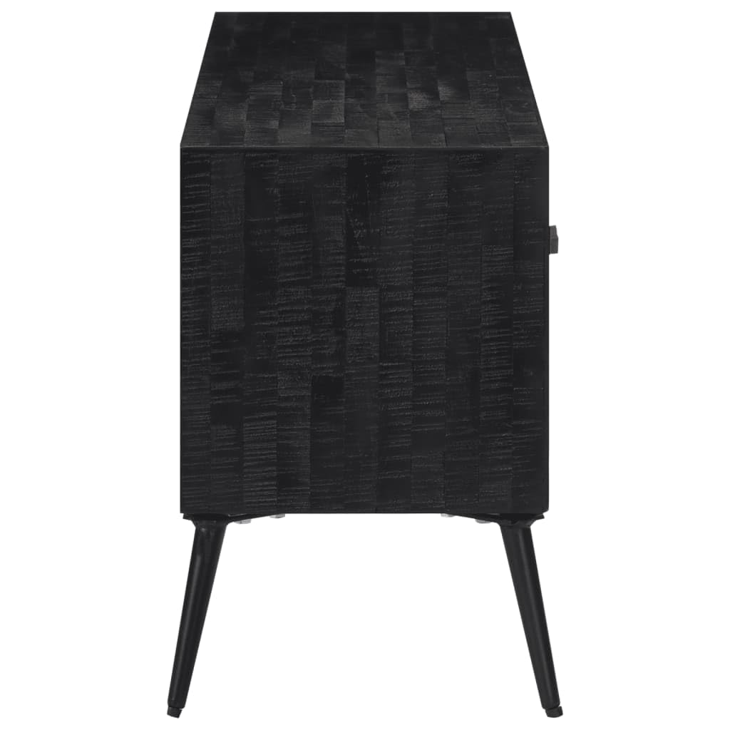 Szafka pod telewizor, stolik pod telewizor, do gabinetu, biura, 112 x 31 x 45 cm, lite drewno tekowe z recyklingu