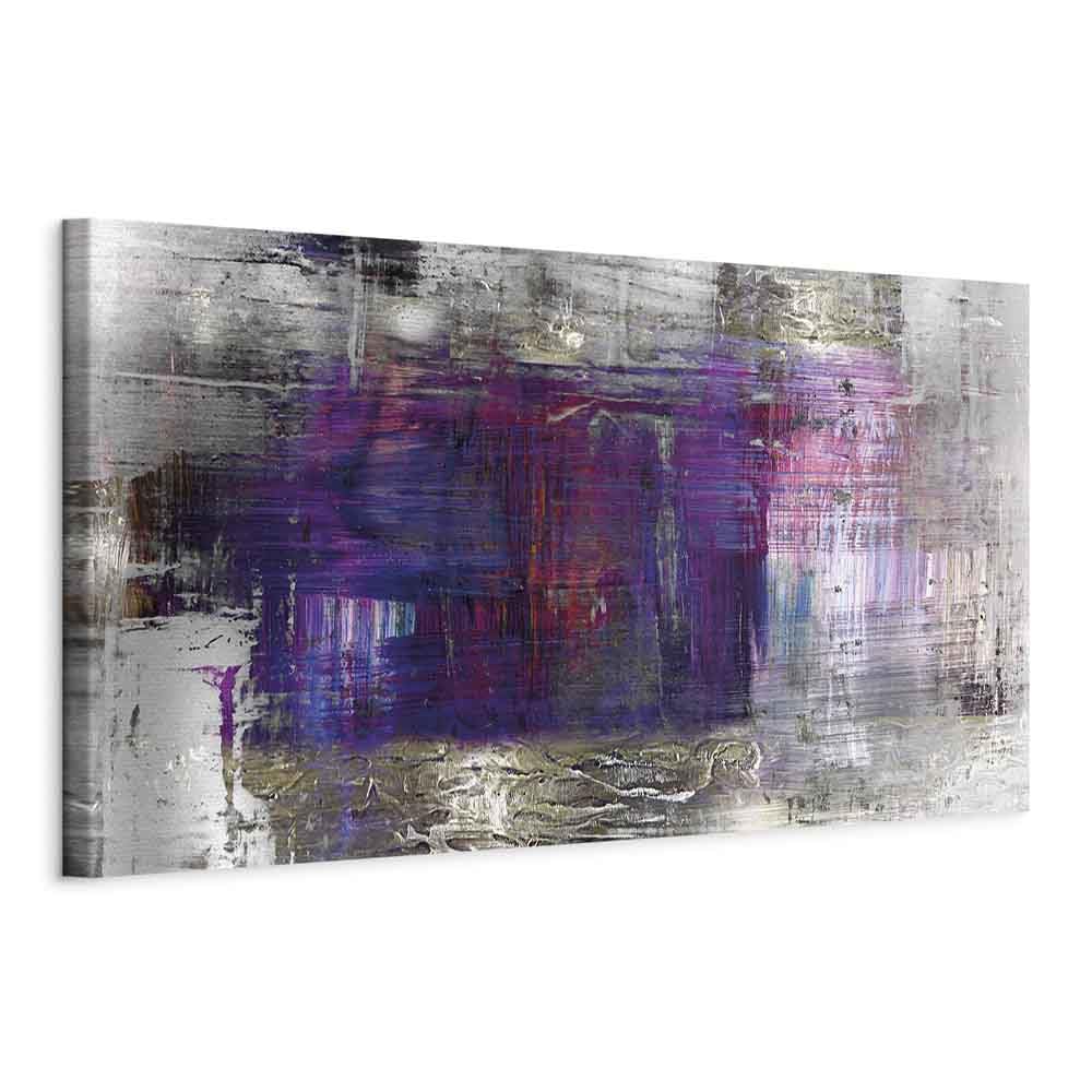 murando - Quadro in Rilievo Muro Astratto Colorato 150x50 cm 1 Pezzo su Tela Strutturata XXL Grande - Quadri Moderni Soggiorno - Stampe da Parete Moderno - Stampa Artistica - Argento a-A-10060-b-a
