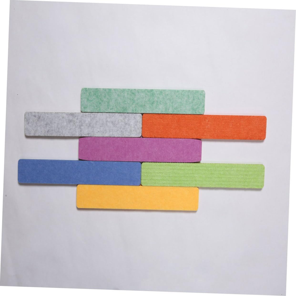 5pcs Decorative Felt Strips for Bulletin Boards Self-Adhesive Memo Display for Classroom and Home Multi-Color Reminder Strips Easy to Install Each