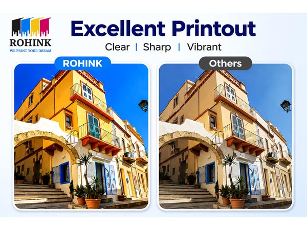 Image of ROHINK Compatible for Epson L3110, L3150, L3250, L3252, L3115, L3116, L3101, L3210, L3215, L3216, L3151, L3152, L3156, L5190 Printers (70x2blk, 70mlx3color)