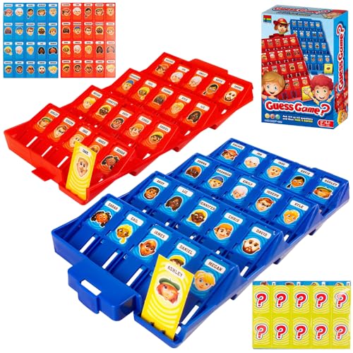 Quien Es Quien Infantil, Quién es Divertido Juego de Mesa Adivina Quien Soy Juego de Mesa para 2 Personas Quién es el Juego Original Clásicos Adecuados para Fiestas Familiares y de Amigos
