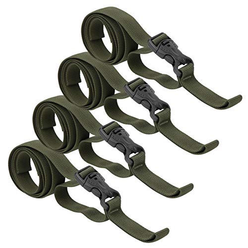 Leftwei Double Sangle de Bagage Ceinture de Marchandises de Bagages, Sangle Fixe de Bagage, Ceinture de Bagage pour Coussin de Pique-Nique Sac de Couchage auvent Tige Sac étanche Tente extérieure Cover