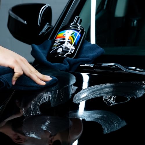 Turtle Wax Color Magic, Farbauffrischende Autopolitur, Jet Black, Entfernt leichte Kratzer, verstärkt die Lackfarbe… – Ansicht 4