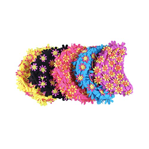 Touca de natação Vosarea – Touca de natação feminina adulto floral com design de flor em 3D com péro
