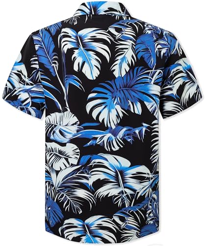 Image of Cromoncent Matching Hawaiian Outfits for Family, Dad and Son Matching Luau Beach Tropical Shirts Mommy Daughter Tropical Sets