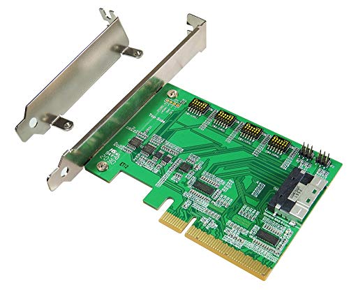 Micro SATA Cables - PCIe x8 Gen4 con ReDriver a SlimSAS 8i miniatura 6