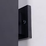 mirrea Modern Outdoor Porch Light Patio Light in 2 Lights with Aluminum Rectangular Tube and Tempered Glass Cover Waterproof Wall Sconce 2 Pack (Matte Black)