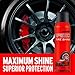 Mothers Speed Tire Shine, 15 oz. Aerosol — Long-Lasting, High-Gloss “Just Dressed” Finish — No Sling, Browning or Run, Fast & Easy Application — Micro-Emulsion Resins, Premium Silicones (16915)