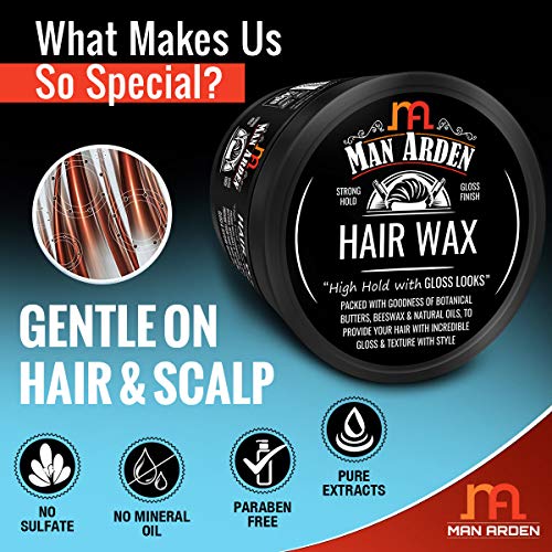 Image of Man Arden Hair Wax - Strong Hold with Gloss Finish - 50gm
