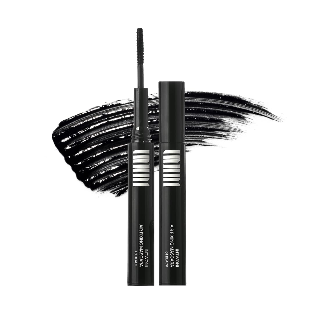 AirFixing Mascara – Smudge-Resistant Tubing Formula | 0.5mm Precision Brush | Patented Air-Sealed Container to Reduce Drying | Easy Warm-Water Removal | 8.5g | Made in Korea (Black) (Black)
