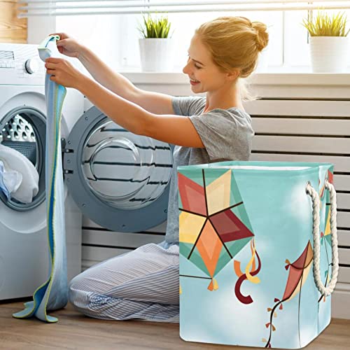 Panier à linge imperméable en tissu haute densité avec finitions coutures renforcées