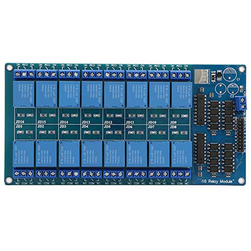 Módulo de Relé 5V 5 y 16 Canales, Aislamiento Optoacoplado, Control para Microcontrolador, Automatización Industrial, Placa PCB 180x90x20mm