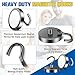 Grtard Magnetic Hooks Heavy Duty, Black 110 Lbs+ Magnetic Hooks, Magnets with Hooks for Cruise Cabins, Strong Magnet Hooks for Fridge, Hanging, Workplace, Grill, Kitchen and Home