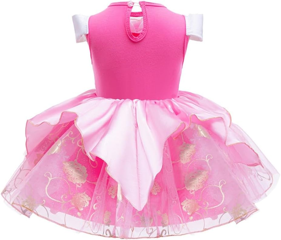 Infant Baby Girls Halloween Costume Princess Birthday Romper Tutu Dress w/Headband Christmas Party Fancy Outfits