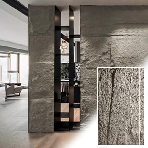 Revestimiento de pared de piedra sintética de alta fidelidad visual y papel tapiz 3D premium