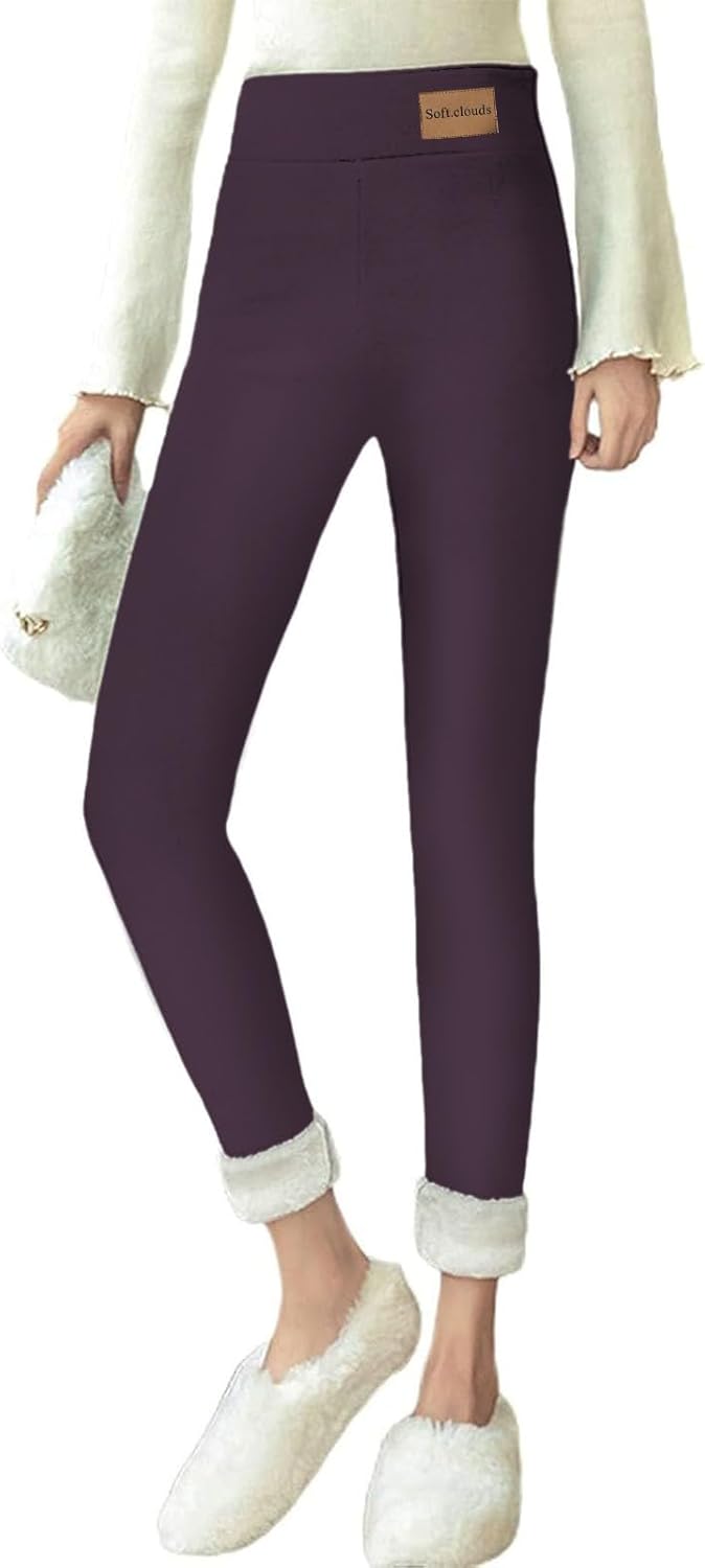FULLSOFT Leggings Invernali Foderati In Pile Per Donna, Vita Alta Con Controllo Pancia, Morbidi E Caldi Per Sport E Tempo Libero
