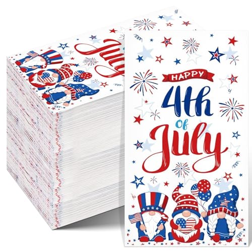 Serviettes jetables 4 juillet pour simplifier le nettoyage de votre fête nationale