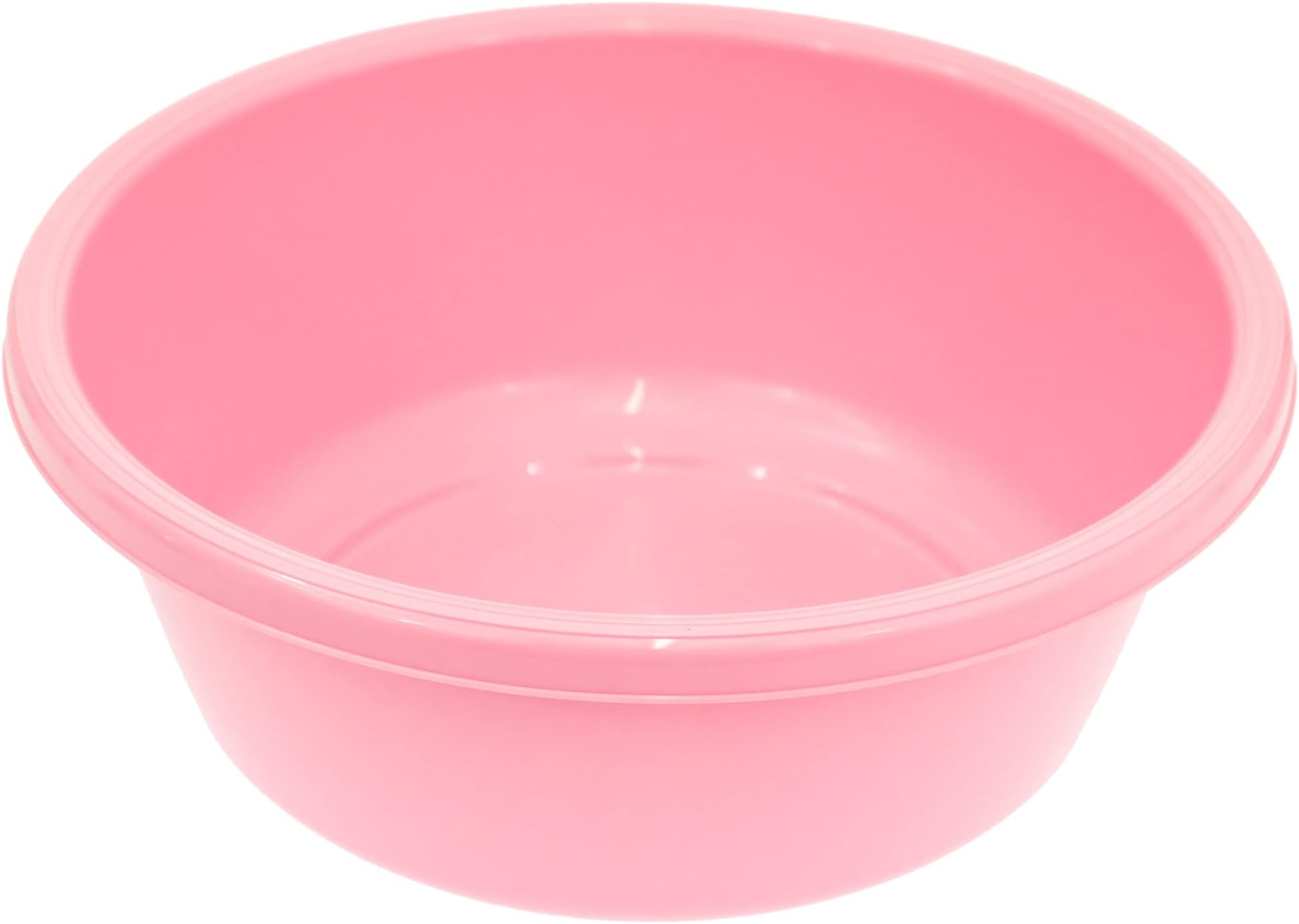 Royle Home Round Circular 32cm Plastic Washing Up Bowl (Pastel Pink)