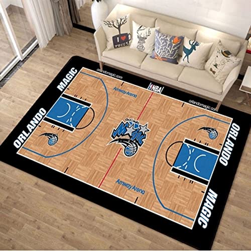 LHGBGBLN Kreativer Teppich - NBA-Basketball Decken - Trendige Fußmatten für das Schlafzimmer von...